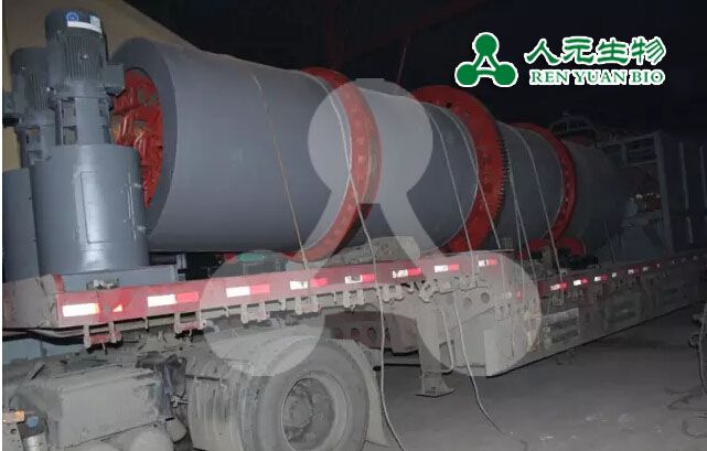 年產(chǎn)量4萬噸生物有機(jī)肥設(shè)備發(fā)往安裝現(xiàn)場